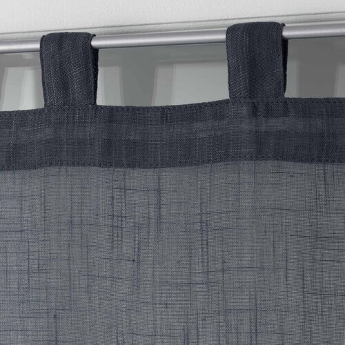 Douceur d int&amp;eacute;rieur Antracitno sive prozirne zavjese u setu 2 kom 60x160 cm Zazy &amp;ndash; Slike