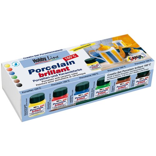  Boje za porcelan Brillant Hobby Line - set 6 x 20 ml i četkica Cene