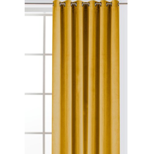 Filumi Gorčično rumena žametna zavesa za delno zatemnitev 200x300 cm Velto &amp;ndash; Slike