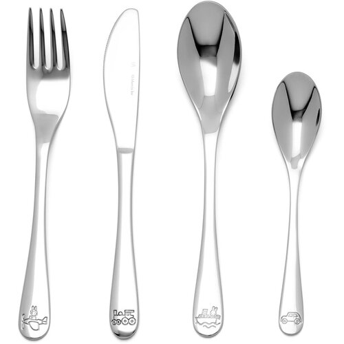Zilverstad Otroški jedilni pribor iz nerjavečega jekla v srebrni barvi 4 ks Miffy – Cene