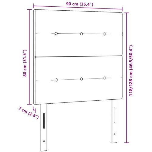  Naslon za glavu s dugmadi ružičasti 90 cm bar&amp;scaron;un Slike