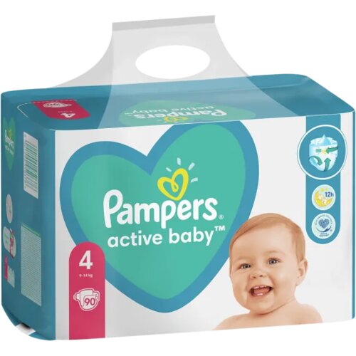 Pampers pelene active baby bag 4 maxi 9-14kg 90kom Cijene