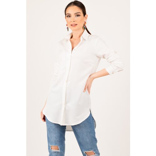 armonika Women's White Tunic Shirt Cene