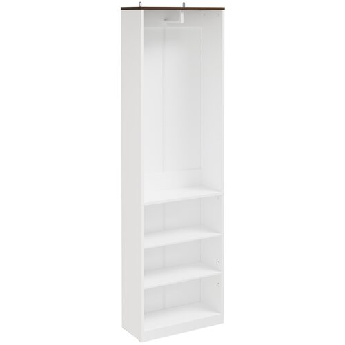 SoBuy Omarica Oblačila Shranjevanje Barva Bela Rjava 55x25x187cm KSB02-W, (5000358706) Cene