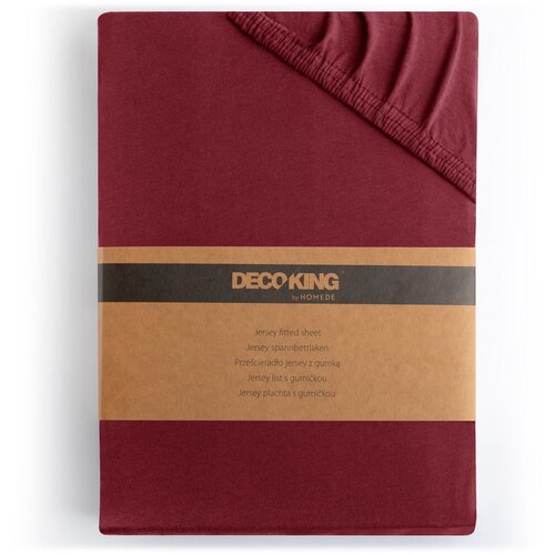 DecoKing Bordo plahta s gumom od jeseya 120x200 cm Amber &amp;ndash; Slike