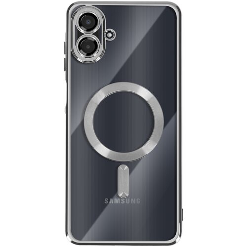 AVIZAR Ohišje za Galaxy A07, združljivo z MagSafe, s kromiranim robom, Srebrna, (5000190231) Cene