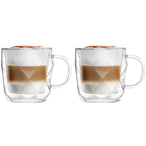 Vialli Design Set od 2 &amp;scaron;alice s dvostrukim stijenkama Geo, 330 ml Slike
