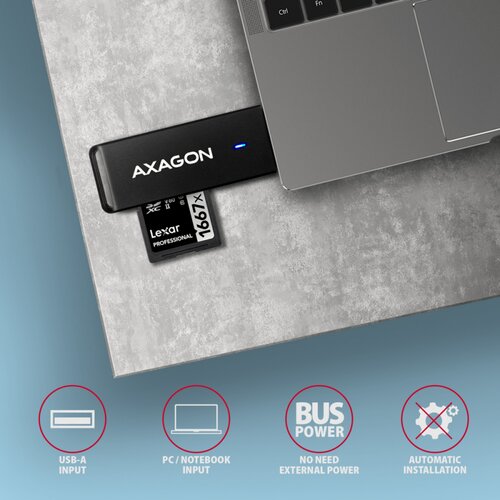 Axagon čitalec kartic sd in microsd usb 3.2 Cene