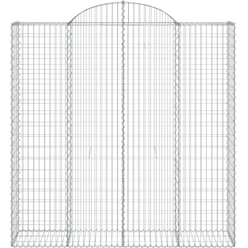  Lučne gabionske ko&amp;scaron;are 5 kom 200x50x200/220cm pocinčano željezo Slike