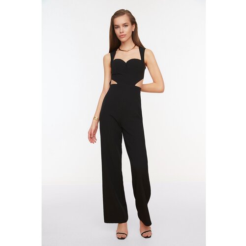 Trendyol Black Collar Detailed Jumpsuit Slike