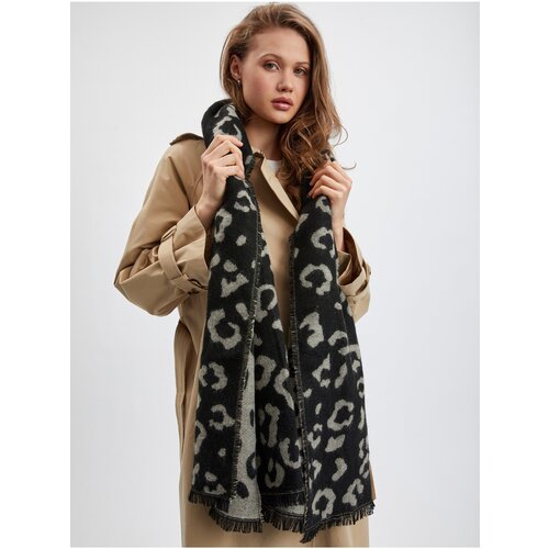 Orsay Black Ladies Patterned Scarf - Women Cijene