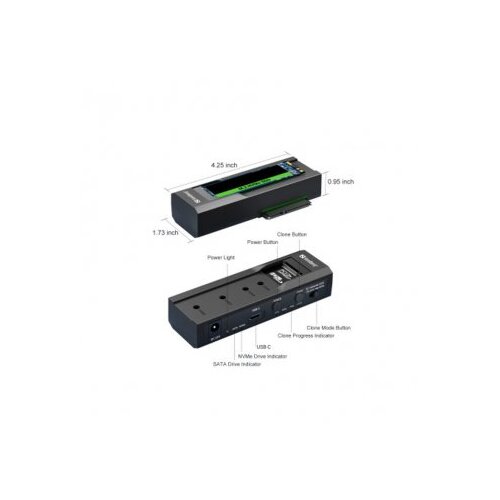 Sandberg USB 3.2 Kloner i Dock za M.2 + NVMe + SATA Slike