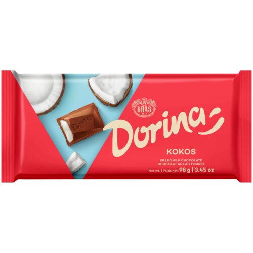 Dorina Čokolada kokos 98g Cene