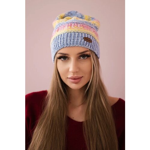Kesi Cap with fleece Patrycja K254 purple + blue Slike