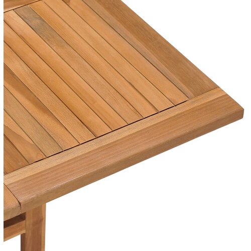  Sklopivi vrtni blagovaonski stol 90x90x75 cm masivna tikovina Slike