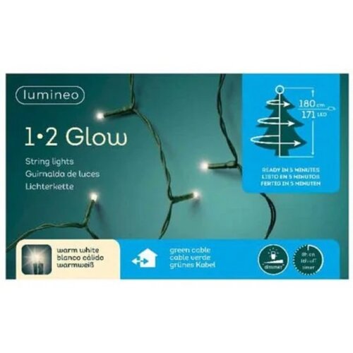 novogodišnje LED sijalice 1-2 glow basic, za jelke 180cm - 171 lampica Slike