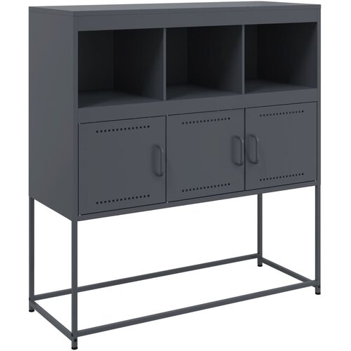  Komoda boja senfa 100,5x39x107 cm čelični Slike