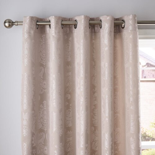 Catherine Lansfield Bež zavjese u setu 2 kom od damasta 229x229 cm Damask Jacquard – Cijene