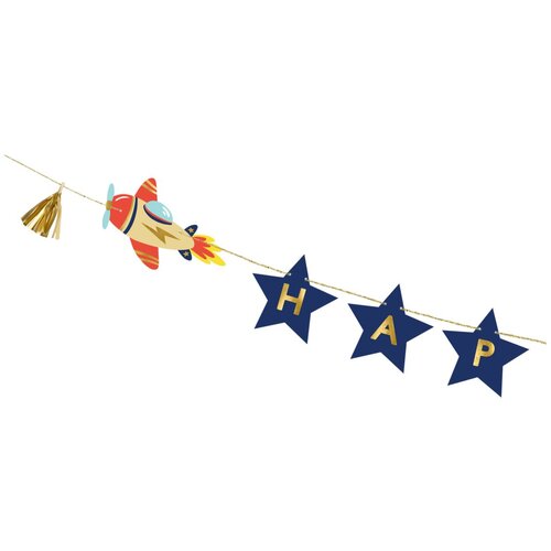 PARTY DECO napis happy birthday letalos, 2,5 m Cene