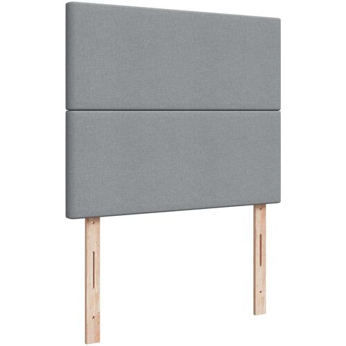 vidaXL Box spring postelja z vzmetnico svetlo siva 120x200 cm blago, (21309755) Cene