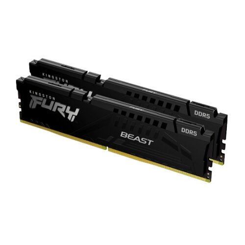 Kingston DDR5 64GB (2x32GB) 5200MHz fury beast Non-ECC UDIMM, CL40 1.25V, 288-Pin 2Rx8, Memory Kit, w/Heatsink, XMP memorija ( KF552C40BBK2 Cene