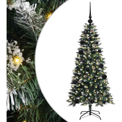vidaXL Umestno božično drevo med 150 LED Zelena 55 x 55 x 120 cm, (5000067789) Cene