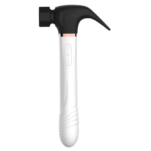 SuperLove 4in1 Sucking &amp;amp; Thrusting &amp;amp; Vibrating &amp;amp; Licking Hammer Vibrator Black-White Slike