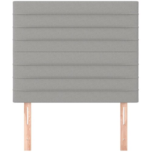  Uzglavlje svijetlosivo 100x5x118/128 cm tkanina Slike