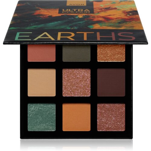 Avon Ultra Colour paleta sjenila za oči nijansa Earths 6,3 g Slike
