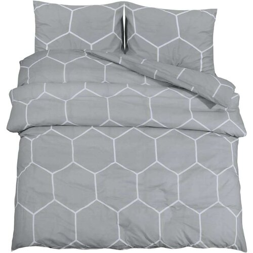vidaXL Posteljnina siva 200x220 cm bombaž Cene