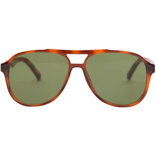 Pull&Bear Sunčane naočale konjak / zelena melange
