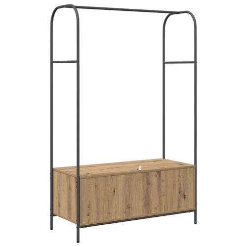 VidaXL Oblečno stojalo s policami iz umetni&amp;scaron;kega hrasta 100x44x160 cm Slike