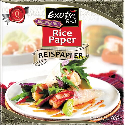 EXOTIC FOOD Okrogli rižev papir, 22 cm - 100 g Cene