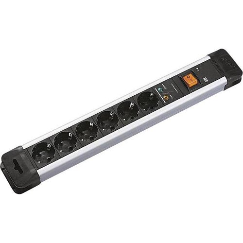 Bachmann Razdelilna letev s prenapetostno za&amp;scaron;čito 6-delna črna\, srebrna\, varnostni kontakt Electric 330104, (20458022) Slike