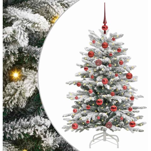 vidaXL Umetno Zložljivo Božično Drevo Bela 120 cm PE in PVC, (5000066643) Cene