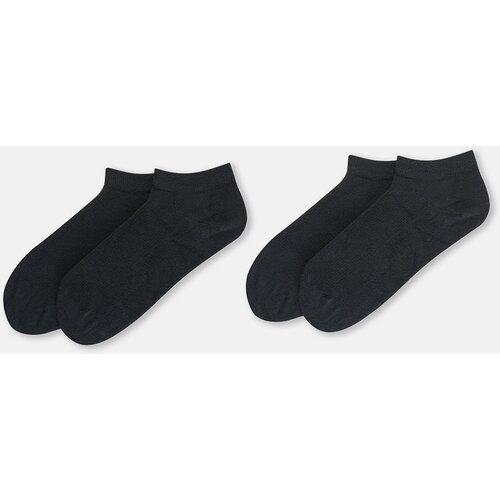 Dagi Black 6926 Men's Bamboo Booties Socks 2-Pack Slike