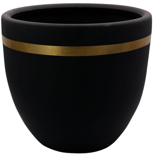 WALLXPERT decorative pot ibiza 30 black gold v2 Cene
