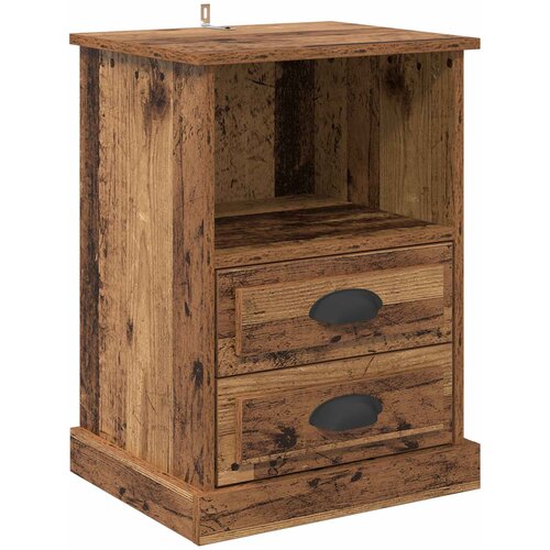  Noćni ormar 2 pcs Staro drvo 36 x 43 x 60 cm Konstruirano drvo Slike