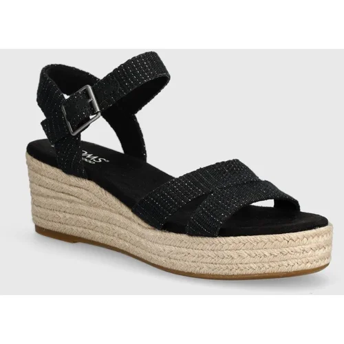 Toms Espadrile Audrey boja: crna, klin peta, 10020749