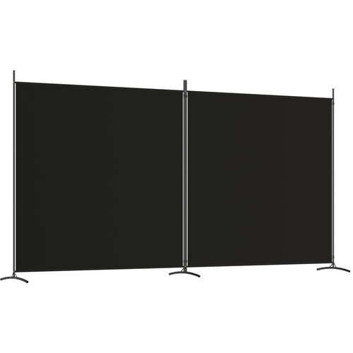 Maison Chic Paravan - Sobne pregrade 2-delni črn 348x180 cm blago, (22111883) Cene
