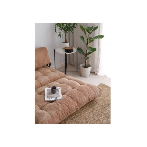 Atelier Del Sofa na rasklapanje, dvosjed, Fold Velvet 2, 120x24x75cm, boja kamile Slike