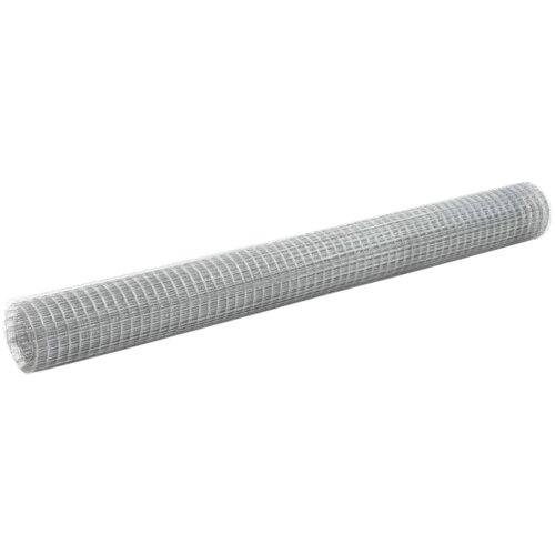 vidaXL Žična mreža za ograjo pocinkano jeklo 25x1,5 m srebrna Cene