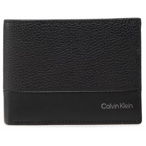 Calvin Klein Velika moška denarnica Subtle Mix Bifold 5Cc W/Coin L K50K509180 Črna