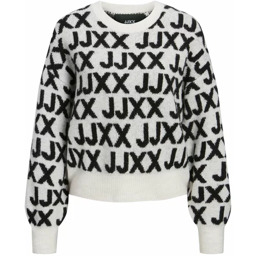 JJXX Pulover 'Francesca' crna / bijela