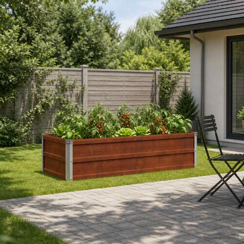  Povišeni vrtni krevet Rđa 100 x 40 x 24 cm corton Cene