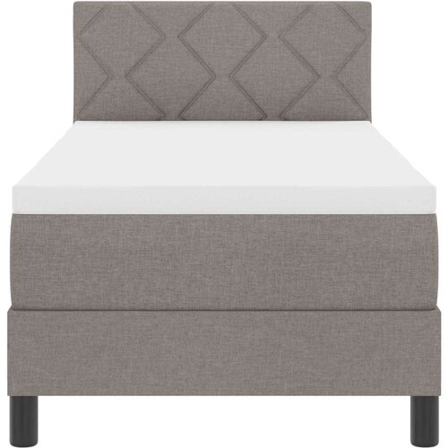 Box spring krevet Sivo-smeđa 80 x 200 cm tkanina Slike