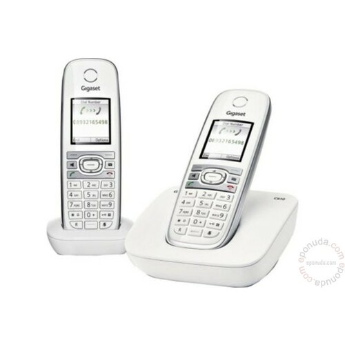 Siemens Gigaset C610 Silky White bežični telefon Slike