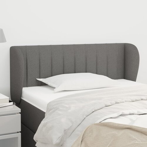 vidaXL Uzglavlje s ušima tamnosivi 93x23x78/88 cm od tkanine Cijene