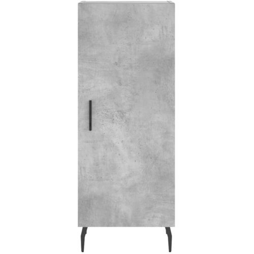  Visoka komoda siva betona 34,5x34x180 cm od konstruiranog drva Slike
