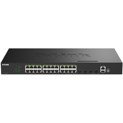 D-link 28-Port Gigabit Stackable PoE+ Smart Managed Switch with 4 x 10G SFP+ Ports Slike